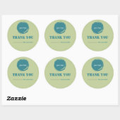Moderne Bedankt Zakelijke Sticker | Gepersonalisee (Vel)