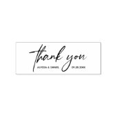 Moderne bedankthandlettering script huwelijks- rubberstempel (Gestempeld)