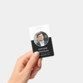 Moderne Bedrijf Foto ID QR Code Kaart Medewerker Badge (Handheld)