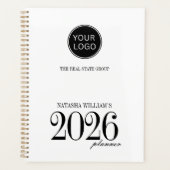 Moderne Bedrijf Logo Custom 2026 Planner (Voorkant)