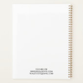 Moderne Bedrijf Logo Custom 2026 Planner (Achterkant)
