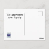Moderne bedrijfs- Bedankt voor de klantwaardering Briefkaart (Achterkant)