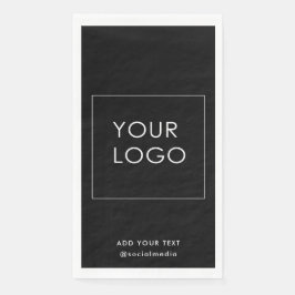 Moderne bedrijfs BedrijfsLogo zwart Servet