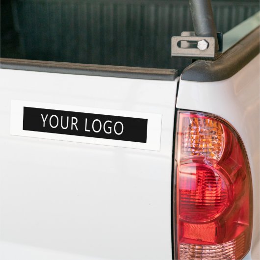 Moderne bedrijfs BedrijfsWitte Logo Bumpersticker (Op Truck)