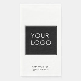 Moderne bedrijfs BedrijfsWitte Logo Servet