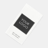 Moderne bedrijfs BedrijfsWitte Logo Servet (Hoek)