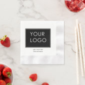 Moderne bedrijfs BedrijfsWitte Logo Servet (Insitu)