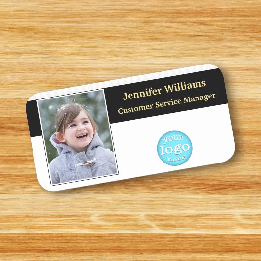 Moderne bedrijfs Logo Corporate Executive ID Foto Naamplaatje