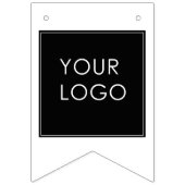 Moderne bedrijfs Logo roze Sjabloon Vlaggetjes (Eerste vlag)