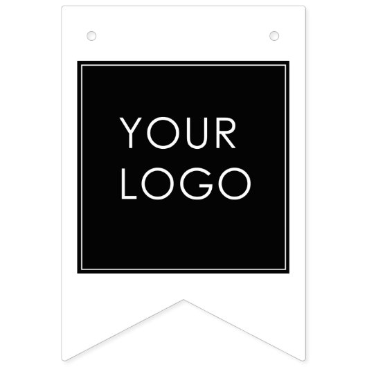 Moderne bedrijfs Logo roze Sjabloon Vlaggetjes (Eerste vlag)