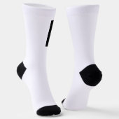 Moderne Bedrijfs Professionele Wit Logo Sokken (Gebogen)