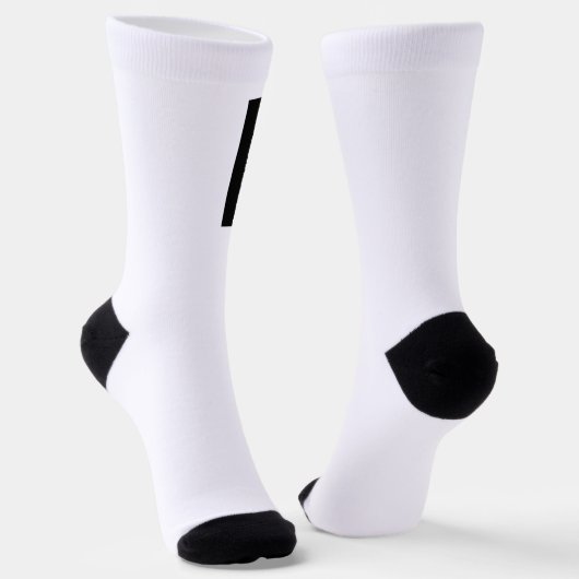 Moderne Bedrijfs Professionele Wit Logo Sokken (Gebogen)