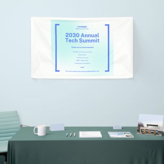 Moderne bedrijfs-tech-top-evenementbanner - 2030 A Spandoek (Beurs)