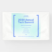 Moderne bedrijfs-tech-top-evenementbanner - 2030 A Spandoek (Horizontaal)