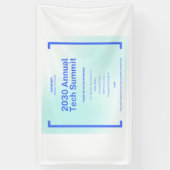 Moderne bedrijfs-tech-top-evenementbanner - 2030 A Spandoek (Verticaal)