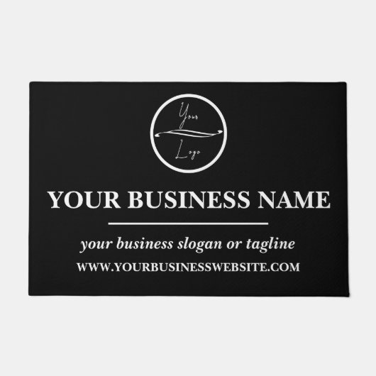 Moderne bedrijfsBedrijf Douane Logo Deurmat (Voorkant)