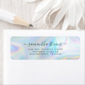 Moderne Bedrijfsbeheerder Retouradres Holografisch Etiket (Insitu)