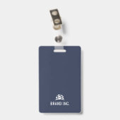 Moderne bedrijfsidentificatie badge (Achterkant met clip)