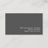 Moderne bedrijfskaarttemplate voor consultants advieskaart (Achterkant)