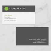 Moderne bedrijfskaarttemplate voor consultants advieskaart (Voorkant / Achterkant)