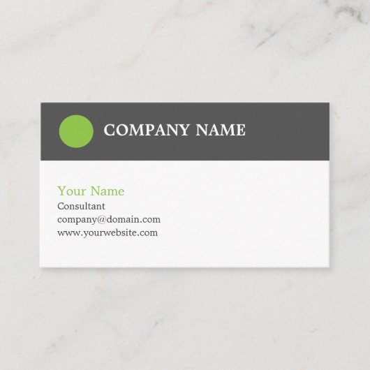 Moderne bedrijfskaarttemplate voor consultants advieskaart (Voorkant)