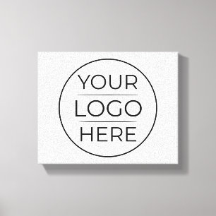 Moderne bedrijfslogo branding canvas afdruk