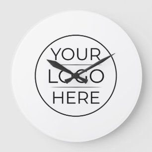 Moderne bedrijfslogo branding grote klok