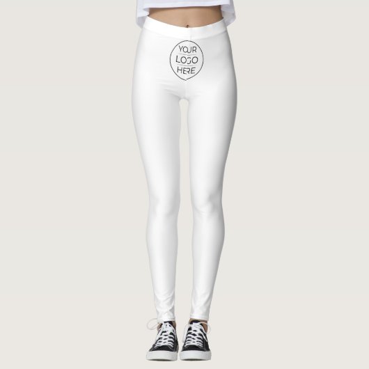 Moderne bedrijfslogo branding leggings (Voorkant)