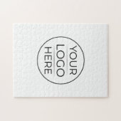 Moderne bedrijfslogo branding legpuzzel (Horizontaal)