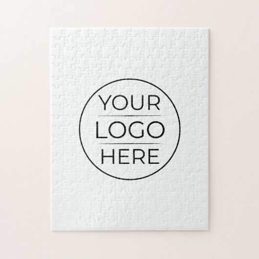 Moderne bedrijfslogo branding legpuzzel (Verticaal)