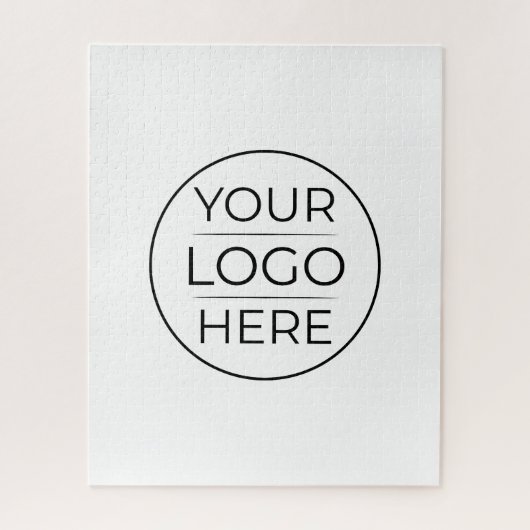 Moderne bedrijfslogo branding legpuzzel (Verticaal)