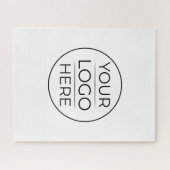 Moderne bedrijfslogo branding legpuzzel (Horizontaal)