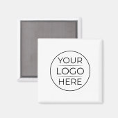 Moderne bedrijfslogo branding magneet (Voorkant / Achterkant)