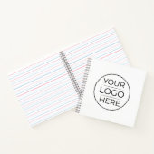 Moderne bedrijfslogo branding notitieboek (Binnen)