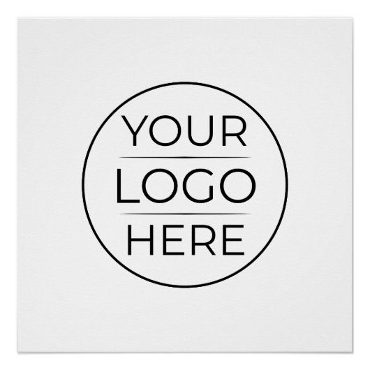 Moderne bedrijfslogo branding perfect poster (Voorkant)