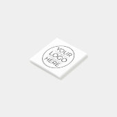 Moderne bedrijfslogo branding post-it® notes (Schuin)