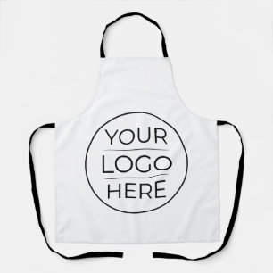 Moderne bedrijfslogo branding schort