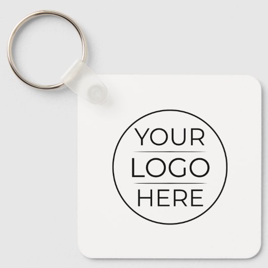 Moderne bedrijfslogo branding sleutelhanger (Voorkant)