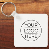 Moderne bedrijfslogo branding sleutelhanger (Voorkant)