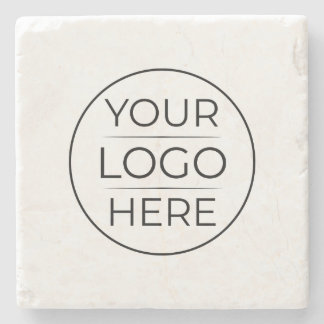 Moderne bedrijfslogo branding stenen onderzetter