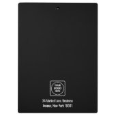 Moderne bedrijfslogo merken pro klembord (Achterkant)