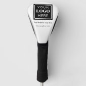 Moderne bedrijfslogo naam & slagzin golfheadcover (Voorkant)
