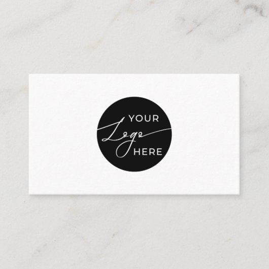 Moderne BedrijfsLogo Professionele QR Code Visitekaartje (Voorkant)