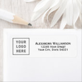 Moderne bedrijfsnaam Adres DIY Sjabloon Etiket (Insitu)