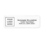 Moderne bedrijfsnaam Adres DIY Sjabloon Etiket (Voorkant)