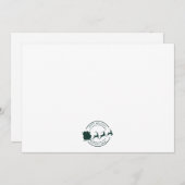 Moderne bedrijfsnaam Christmas Custom Bedankkaart (Voorkant / Achterkant)