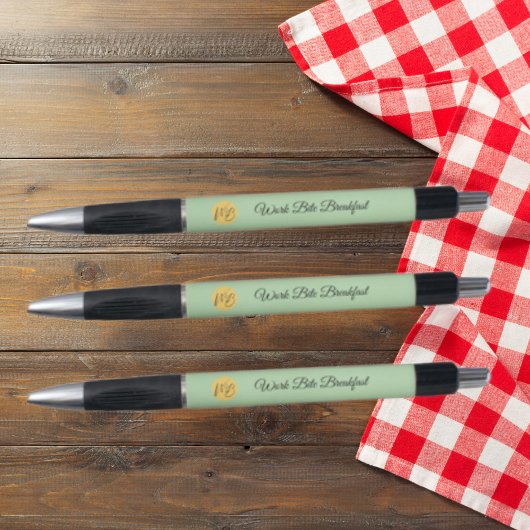 Moderne bedrijfsnaam en logo-promotie pen