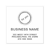 Moderne bedrijfsnaam of Logo Self-inking Stamp Zelfinktende Stempel (Design)