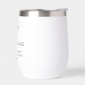 Moderne bedrijfsnaam of Logo Thermal Wine Tumbler (Links)