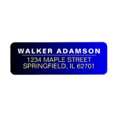 Moderne bedrijfsnaam Retouradreslabels Etiket (Voorkant)